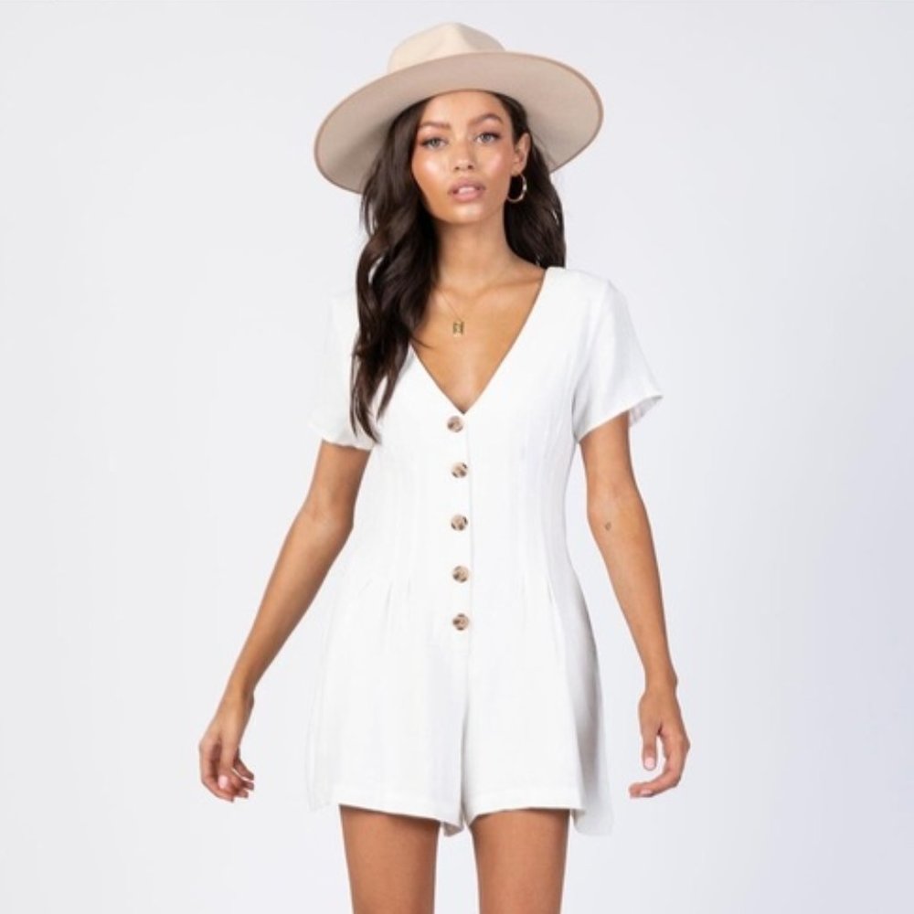 Princess Polly - ADI ROMPER WHITE - 4